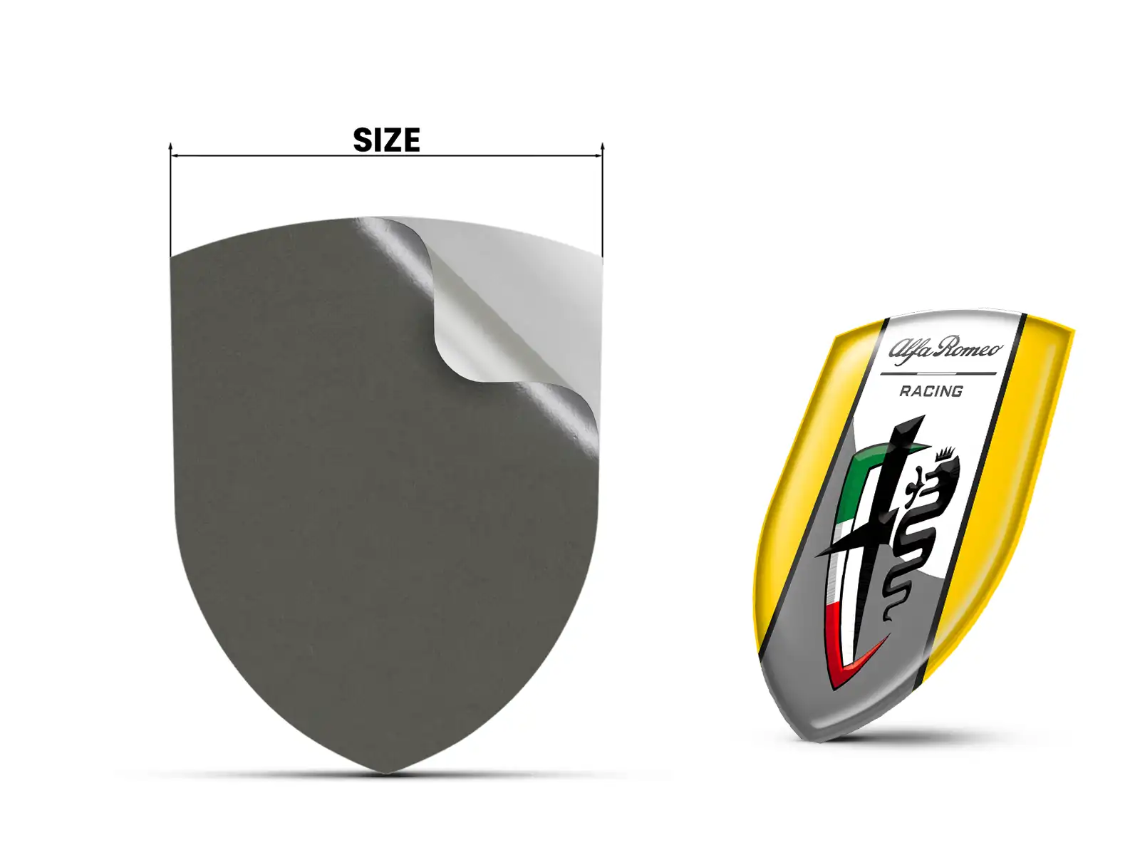 Alfa Romeo Silikonaufkleber Auto Robust Universal Hochwertig
